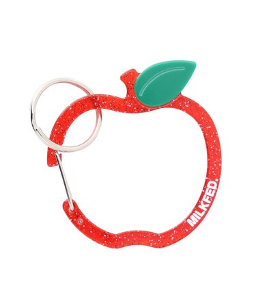 GLITTER APPLE CARABINER RED