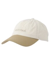 CUT OUT LOGO PLAID NYLON CAP