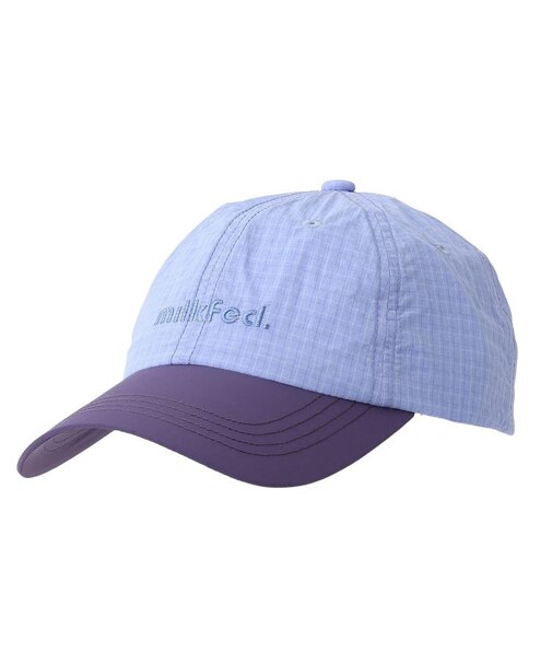 CUT OUT LOGO PLAID NYLON CAP