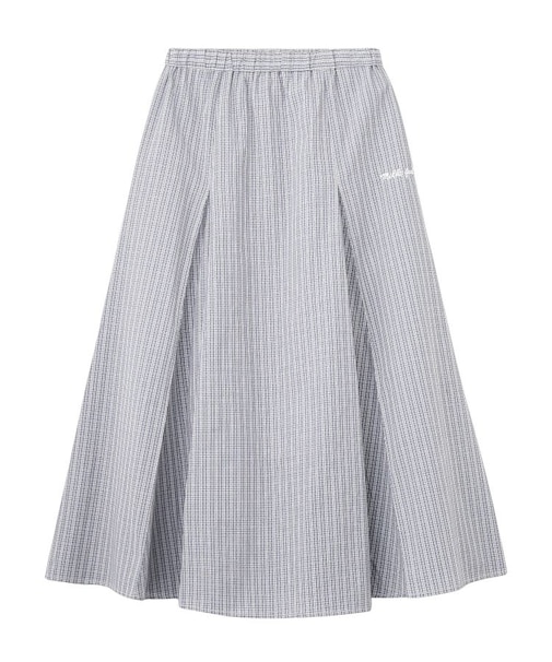 PLAID PATTERN LONG SKIRT