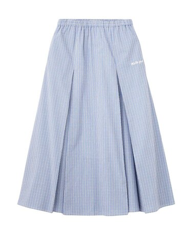 PLAID PATTERN LONG SKIRT