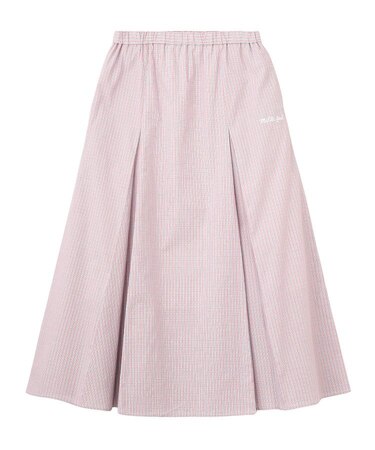 PLAID PATTERN LONG SKIRT
