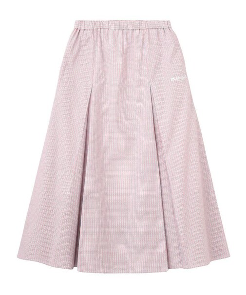 PLAID PATTERN LONG SKIRT