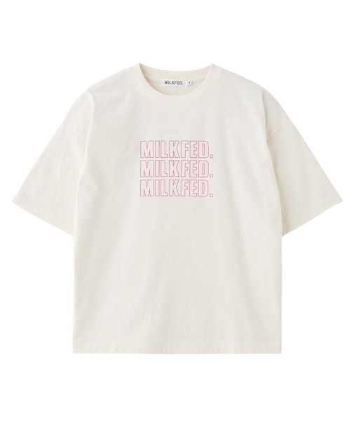 TRIPLE OUTLINE LOGO WIDE S/S TEE