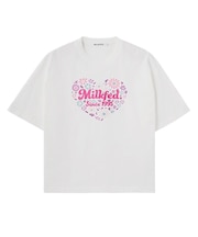 HEART FLOWER EMBROIDERY S/S TEE