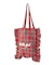 FRILLED TARTAN TOTE BAG