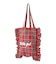 FRILLED TARTAN TOTE BAG