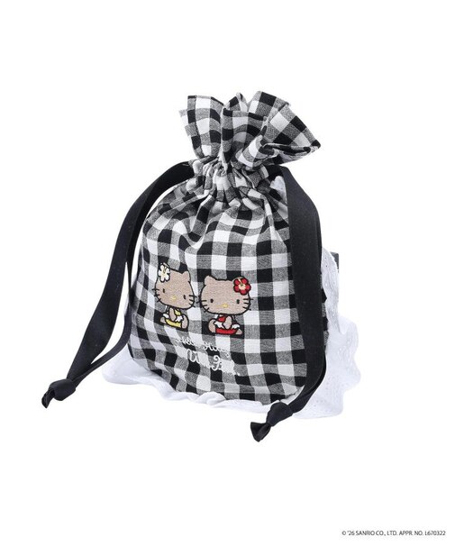 MILKFED. x HELLO KITTY SUN-KISSED F2F DRAWSTRING POUCH