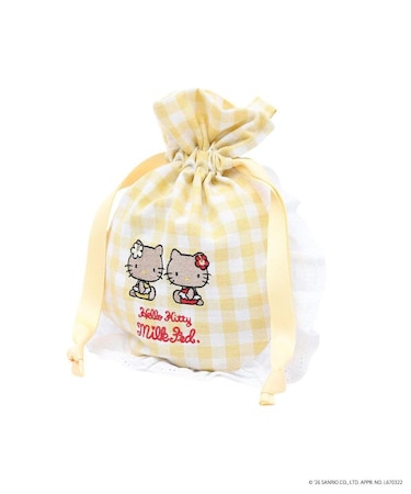 MILKFED. x HELLO KITTY SUN-KISSED F2F DRAWSTRING POUCH