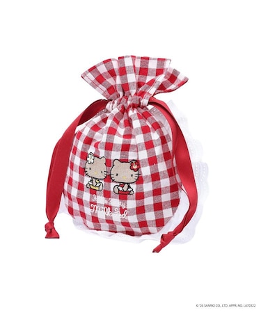 MILKFED. x HELLO KITTY SUN-KISSED F2F DRAWSTRING POUCH