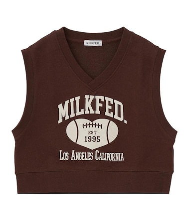 COLLEGE LOGO V-NECK SWEAT VEST
