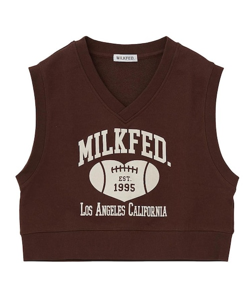 COLLEGE LOGO V-NECK SWEAT VEST