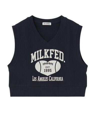 COLLEGE LOGO V-NECK SWEAT VEST