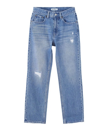 REPAIR DETAIL DENIM PANTS