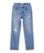 REPAIR DETAIL DENIM PANTS