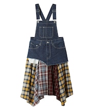 PATCHWORK OVERALL SKIRT