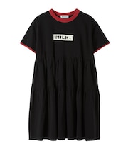 BAR LOGO TIERED DRESS