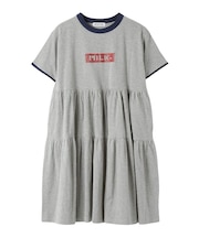 BAR LOGO TIERED DRESS