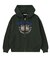 COLLEGE LOGO PATCH ZIP UP HOODIE