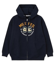 COLLEGE LOGO PATCH ZIP UP HOODIE