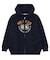 COLLEGE LOGO PATCH ZIP UP HOODIE