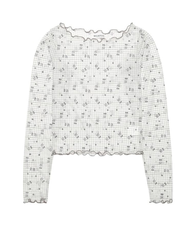 CHERRY MESH TOP