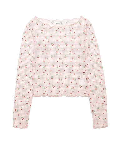 CHERRY MESH TOP