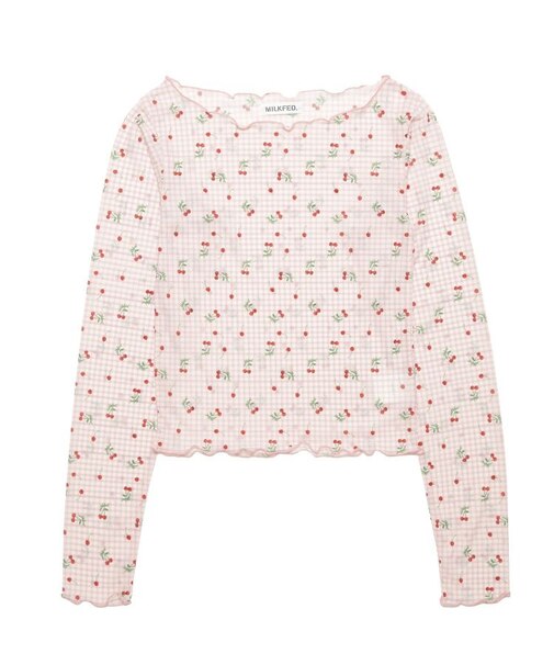 CHERRY MESH TOP