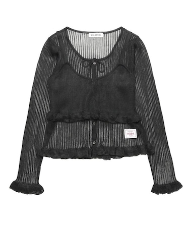 2-PIECE SHEER CARDIGAN