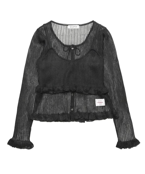 2-PIECE SHEER CARDIGAN