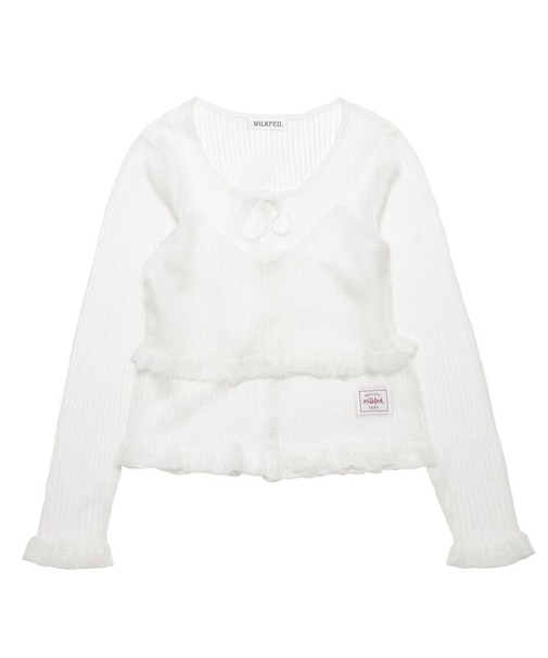 2-PIECE SHEER CARDIGAN