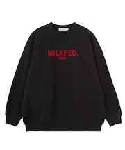 STENCIL LOGO WIDE CREW SWEAT TOP