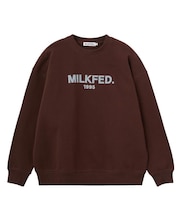 STENCIL LOGO WIDE CREW SWEAT TOP
