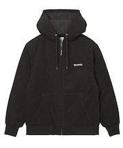 LOGO EMBROIDERED CORDUROY HOODED JACKET