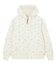 LOGO EMBROIDERED CORDUROY HOODED JACKET