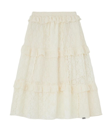 LACE FRILL DIRNDL SKIRT