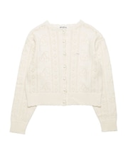 CHERRY OPEN KNIT CARDIGAN