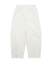 EMBROIDERED ROSE SWEAT WIDE PANTS