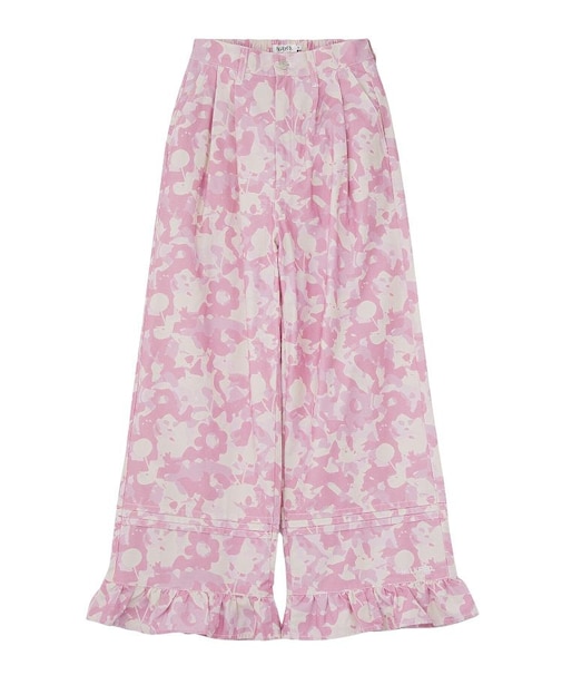FRILL HEM CAMO PANTS