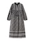 PRINTED TASSEL TIE DRESS