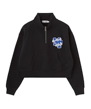 SAGARA PATCH HALF ZIP TOP