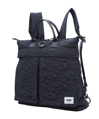 CHERRY QUILTED HELMET BAG