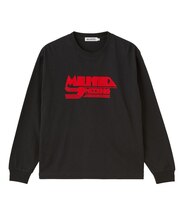LOGO FLOCK PRINT L/S TEE