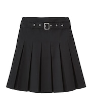 BELTED PLEATED SKIRT
