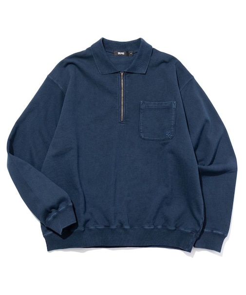HALF ZIP SWEATSHIRT