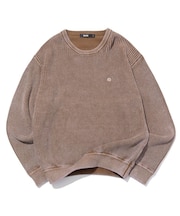 SULFUR DYED CREW NECK KNIT