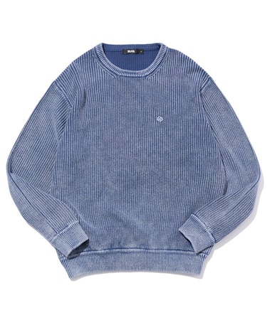 SULFUR DYED CREW NECK KNIT