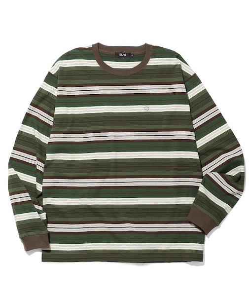 STRIPED L/S TEE