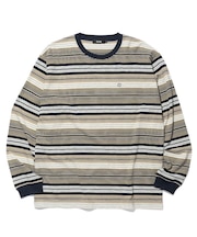 STRIPED L/S TEE
