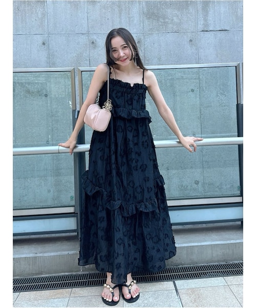 カットジャガードボリュームキャミワンピース｜スナイデルの通販  